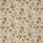 D2043 Floral Fern Coral & Peach Charlotte Fabrics