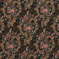 D2045 Floral Isabella Black Charlotte Fabrics