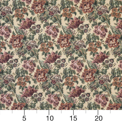 D2046 Floral Rosewood Pink Charlotte Fabrics