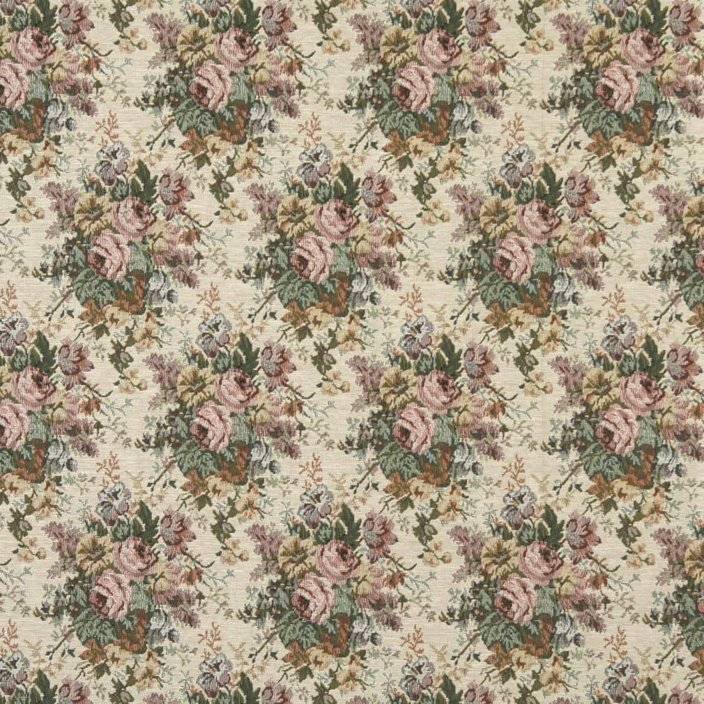 D2047 Floral Antique Rose Pink Charlotte Fabrics