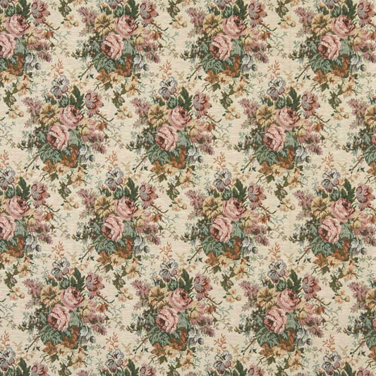 D2047 Floral Antique Rose Pink Charlotte Fabrics