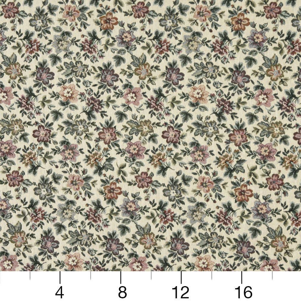 D2049 Floral Heather Pink,Red & Burgundy Charlotte Fabrics