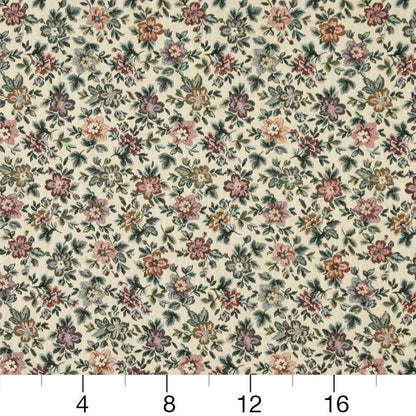 D2049 Floral Heather Pink,Red & Burgundy Charlotte Fabrics