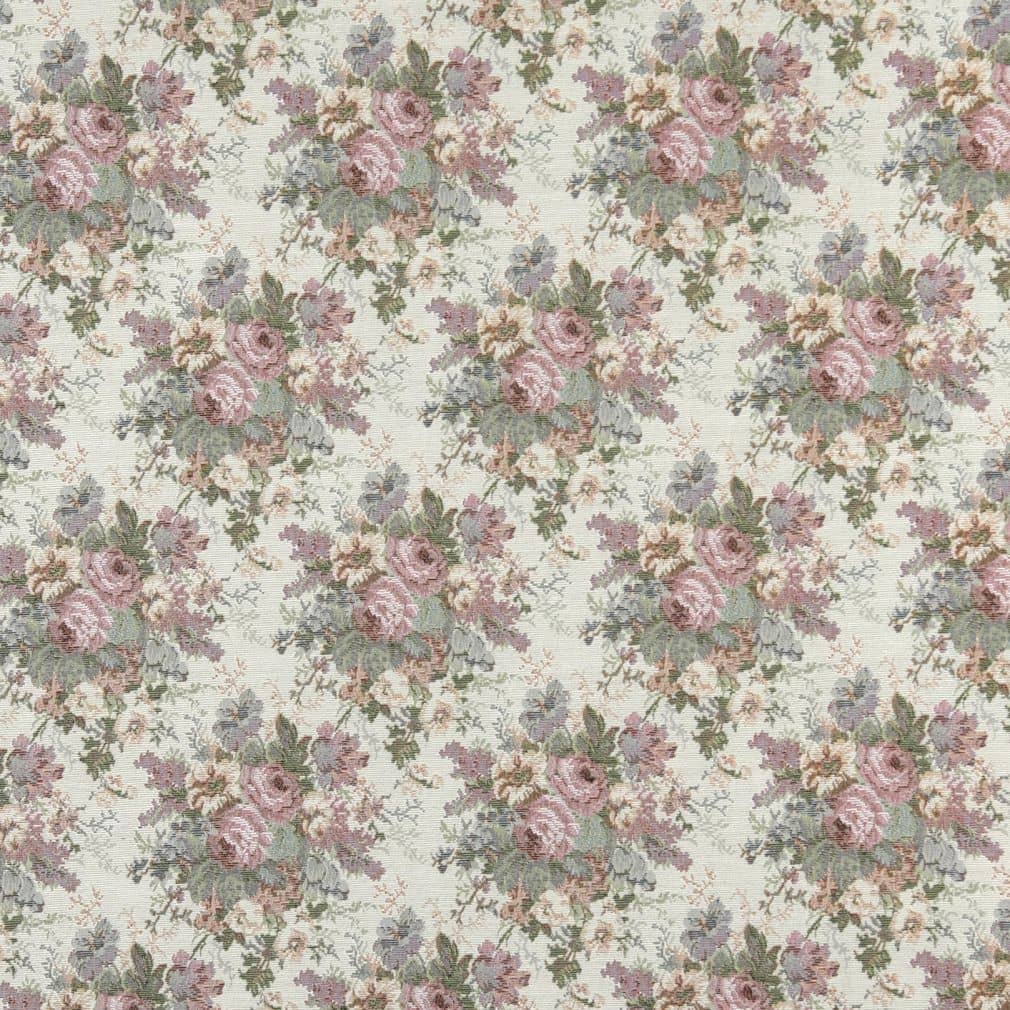 D2050 Floral Vintage Pink,Purple Charlotte Fabrics