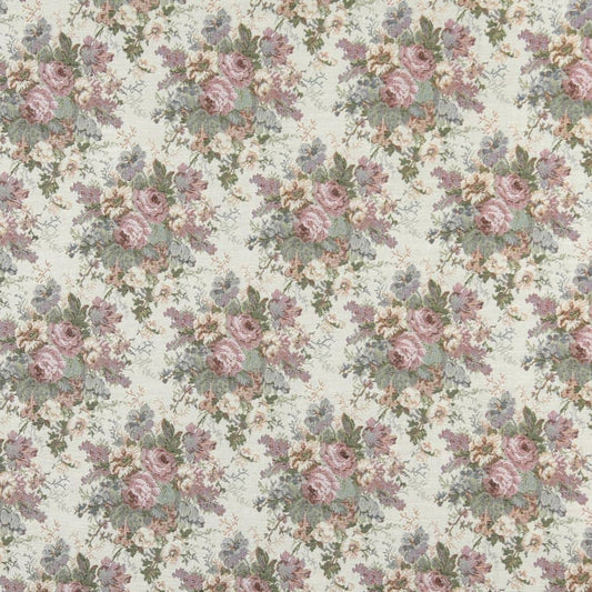 D2050 Floral Vintage Pink,Purple Charlotte Fabrics