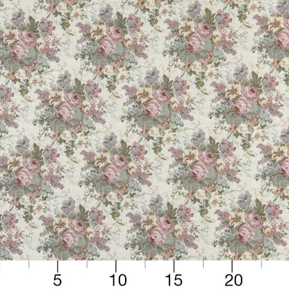 D2050 Floral Vintage Pink,Purple Charlotte Fabrics
