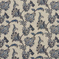 D2051 Floral Persian Blue Blue Charlotte Fabrics