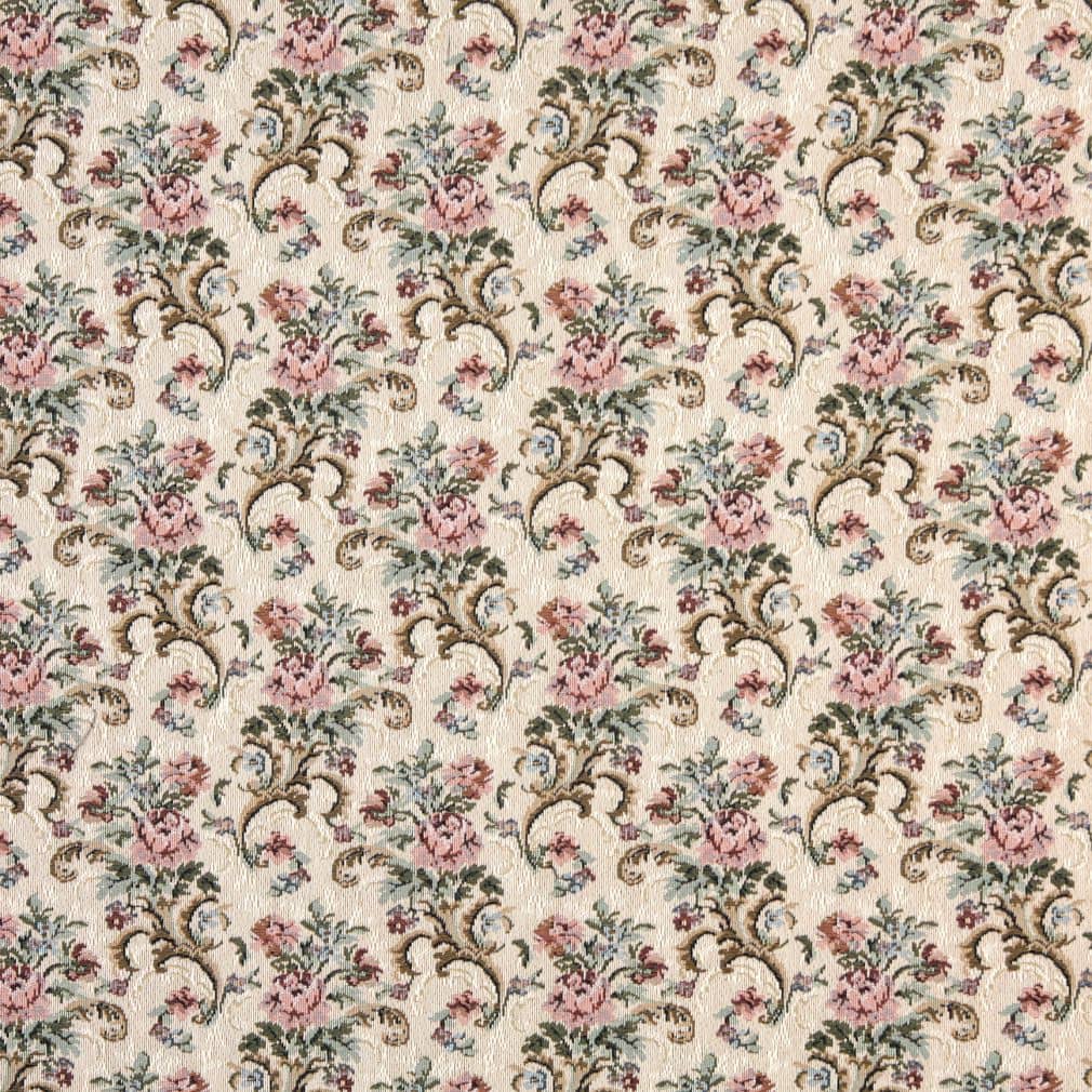 D2055 Floral Rose Mist Pink Charlotte Fabrics
