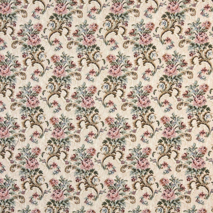 D2055 Floral Rose Mist Pink Charlotte Fabrics