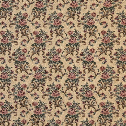 D2056 Floral Spice Pink Charlotte Fabrics