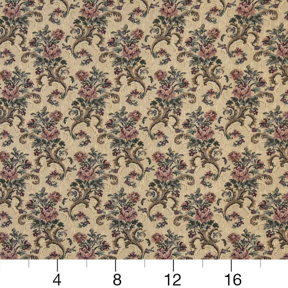 D2056 Floral Spice Pink Charlotte Fabrics