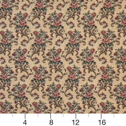 D2056 Floral Spice Pink Charlotte Fabrics