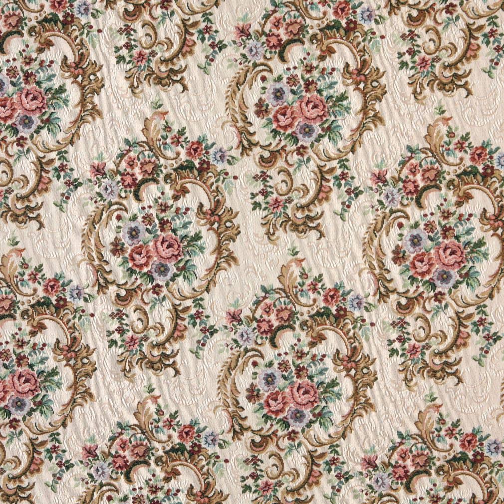 D2065 Floral Jewel Pink Charlotte Fabrics