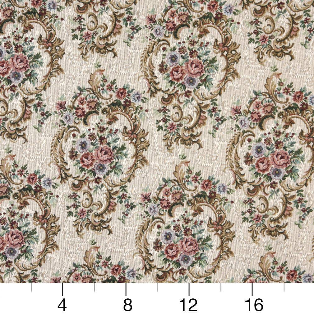 D2065 Floral Jewel Pink Charlotte Fabrics