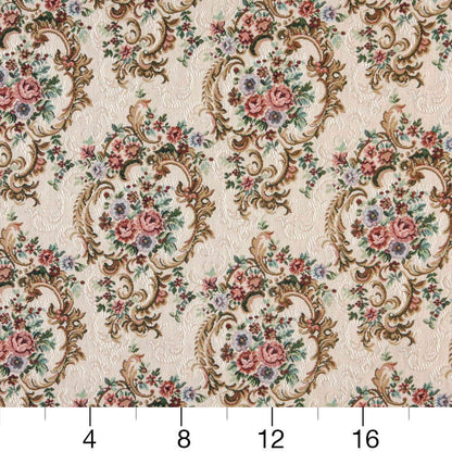 D2065 Floral Jewel Pink Charlotte Fabrics