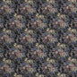 D2066 Floral Ebony Rose Black,Purple Charlotte Fabrics