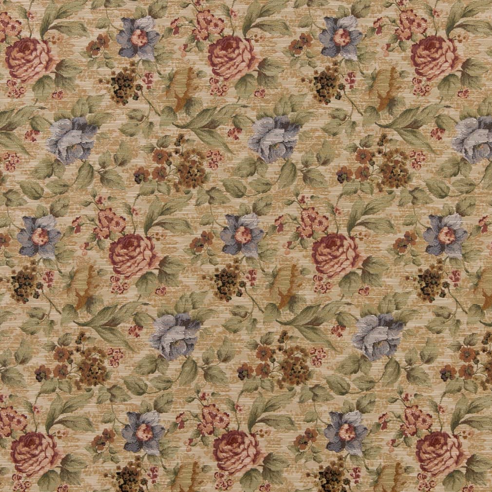 D2070 Floral Cornflower Pink Charlotte Fabrics