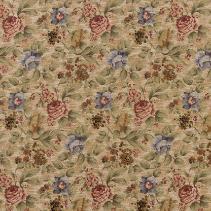 D2070 Floral Cornflower Pink Charlotte Fabrics