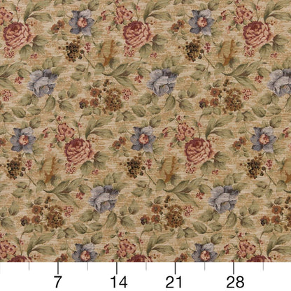 D2070 Floral Cornflower Pink Charlotte Fabrics
