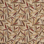 D2074 Leaves Veranda Brown,Red & Burgundy Charlotte Fabrics