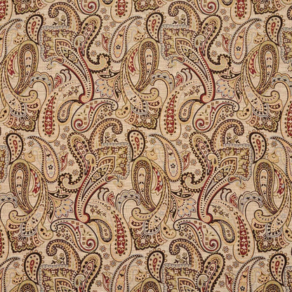 D2075 Paisley Veranda Phoenix Red & Burgundy Charlotte Fabrics