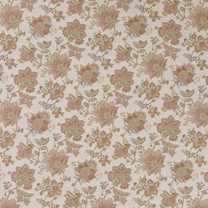 D2077 Floral Prairie Coral & Peach Charlotte Fabrics