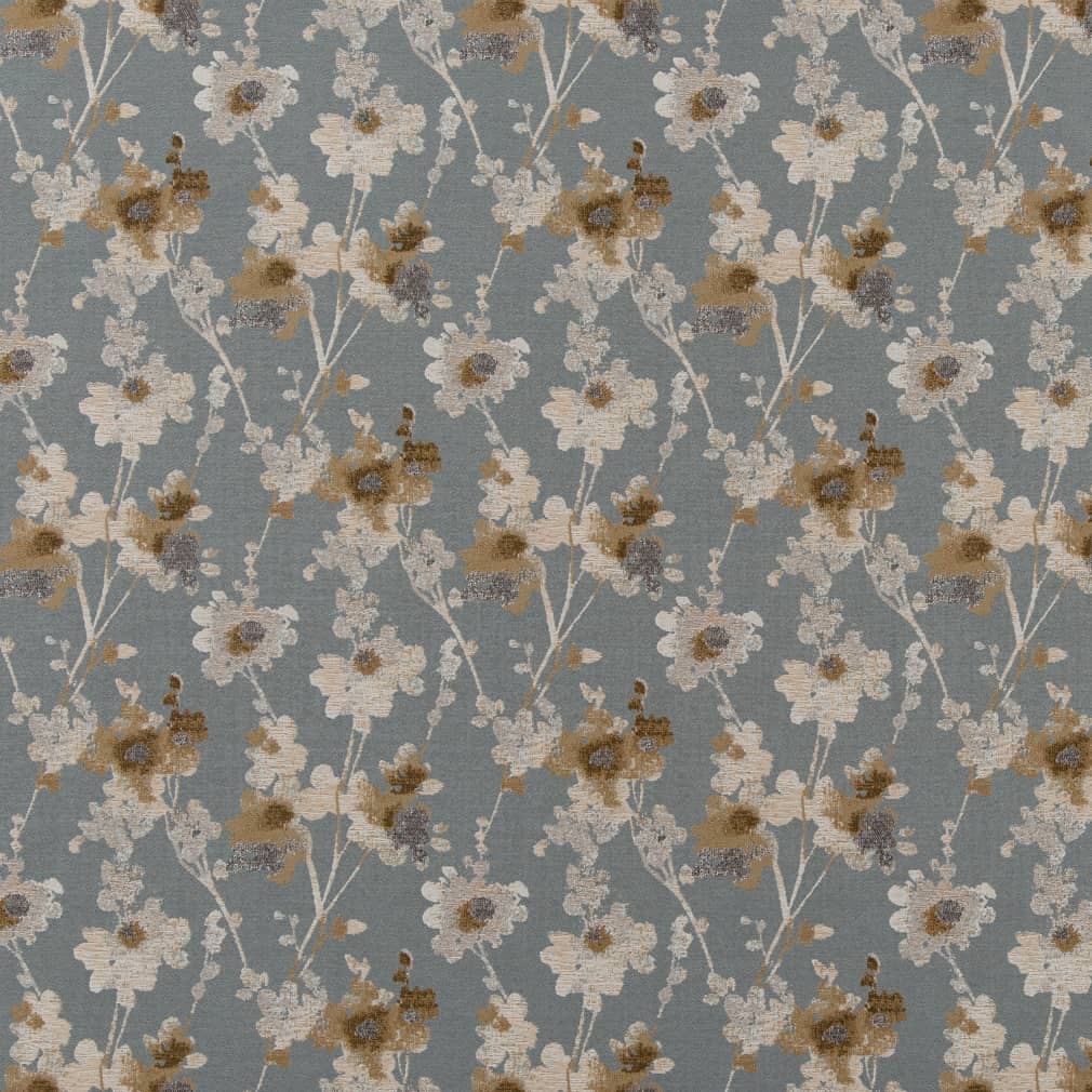 D2083 Floral Glacier Blue Charlotte Fabrics