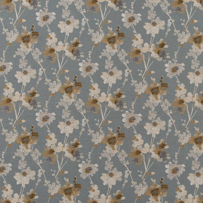 D2083 Floral Glacier Blue Charlotte Fabrics