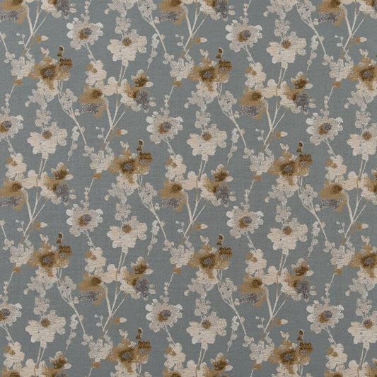 D2083 Floral Glacier Blue Charlotte Fabrics