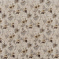 D2084 Floral Linen Beige & Taupe Charlotte Fabrics