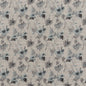 D2085 Floral Slate Blue,Grey & Silver Charlotte Fabrics