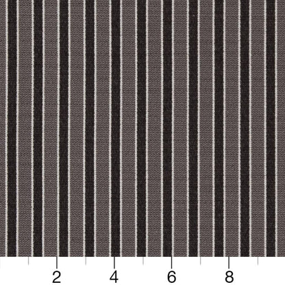 D2130 Small Scale,Stripe Charcoal Stripe Grey & Silver Charlotte Fabrics