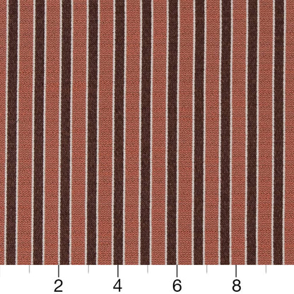 D2131 Small Scale,Stripe Salmon Stripe Coral & Peach Charlotte Fabrics