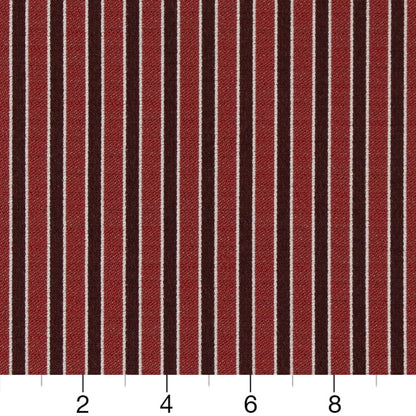 D2132 Small Scale,Stripe Ruby Stripe Red & Burgundy Charlotte Fabrics