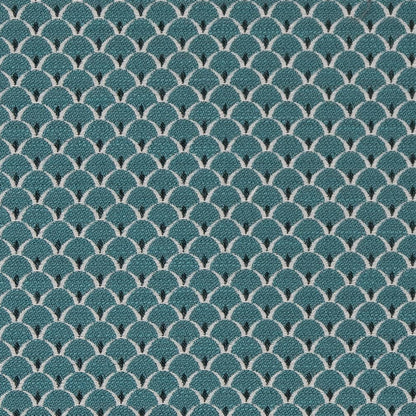 D2139 Small Scale Aqua Scales Aqua & Teal Charlotte Fabrics