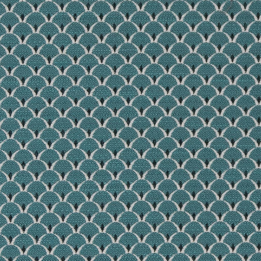 D2139 Small Scale Aqua Scales Aqua & Teal Charlotte Fabrics