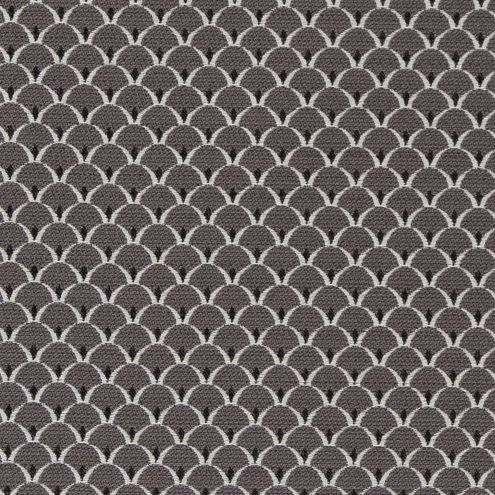 D2140 Small Scale Charcoal Scales Grey & Silver Charlotte Fabrics