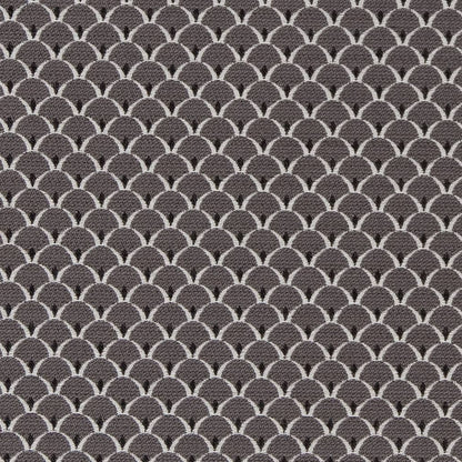 D2140 Small Scale Charcoal Scales Grey & Silver Charlotte Fabrics