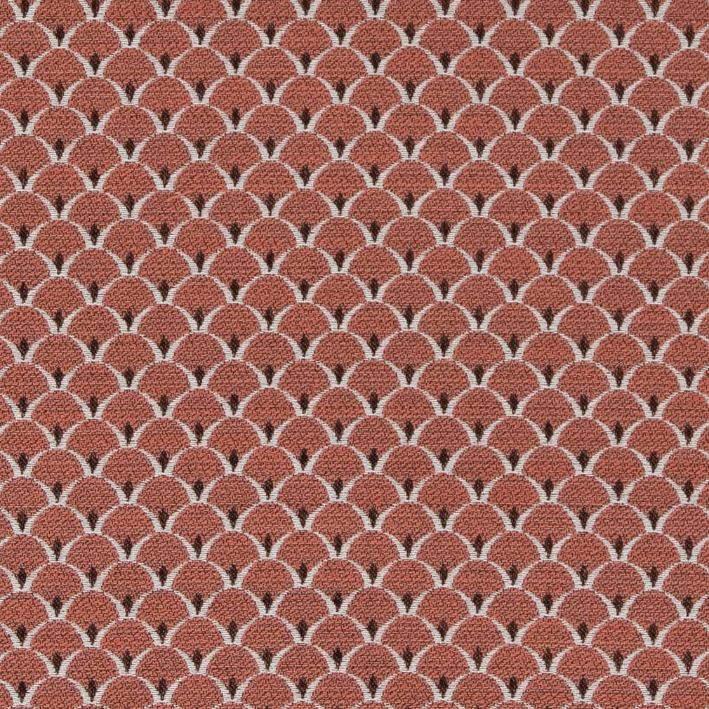 D2141 Small Scale Salmon Scales Coral & Peach Charlotte Fabrics