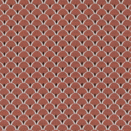 D2141 Small Scale Salmon Scales Coral & Peach Charlotte Fabrics
