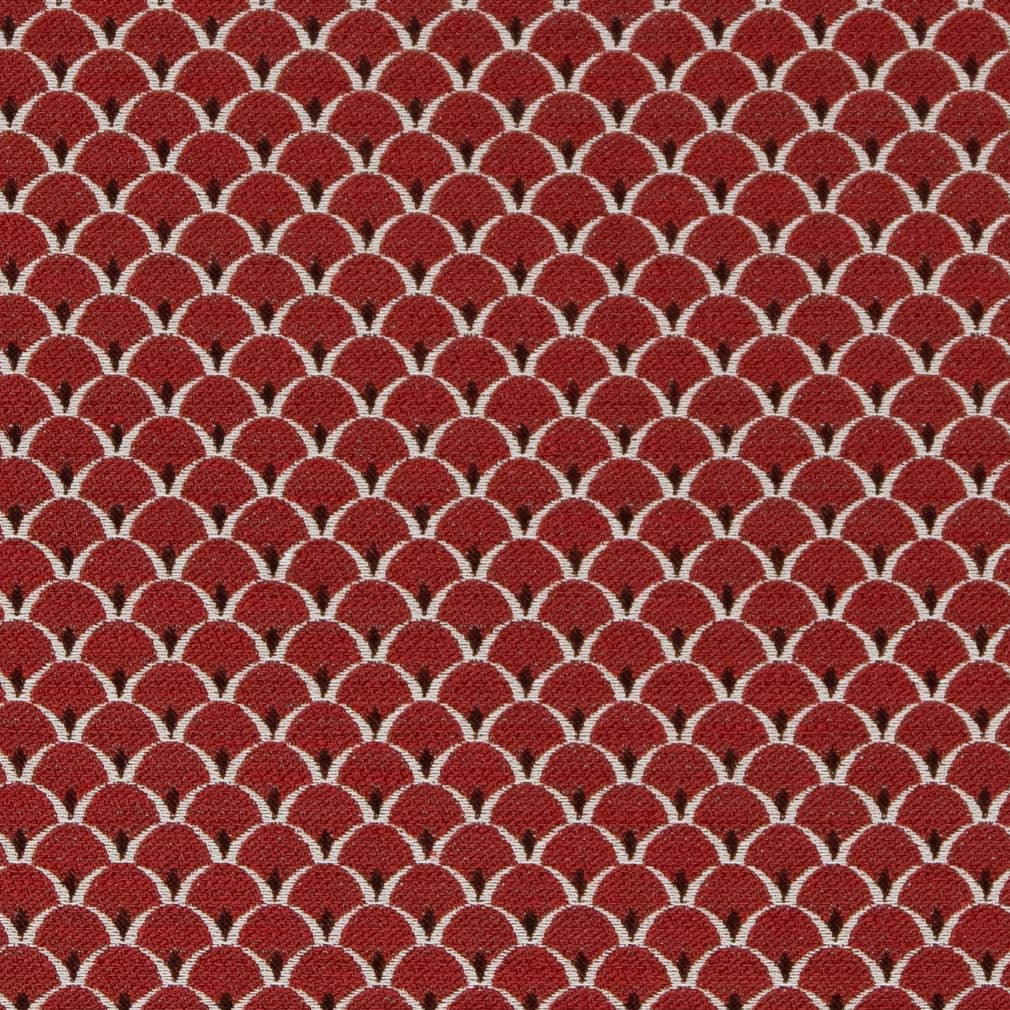 D2142 Small Scale Ruby Scales Red & Burgundy Charlotte Fabrics