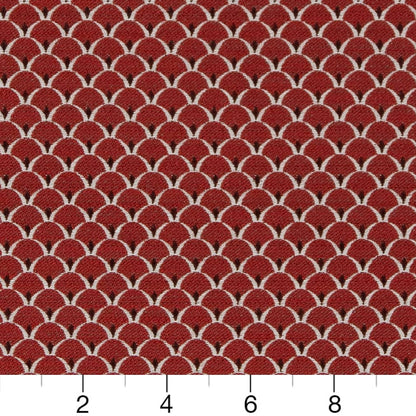 D2142 Small Scale Ruby Scales Red & Burgundy Charlotte Fabrics