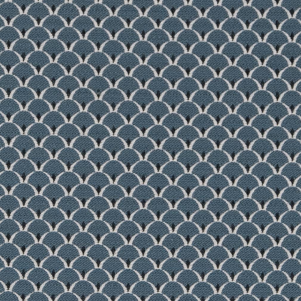 D2143 Small Scale River Scales Blue Charlotte Fabrics