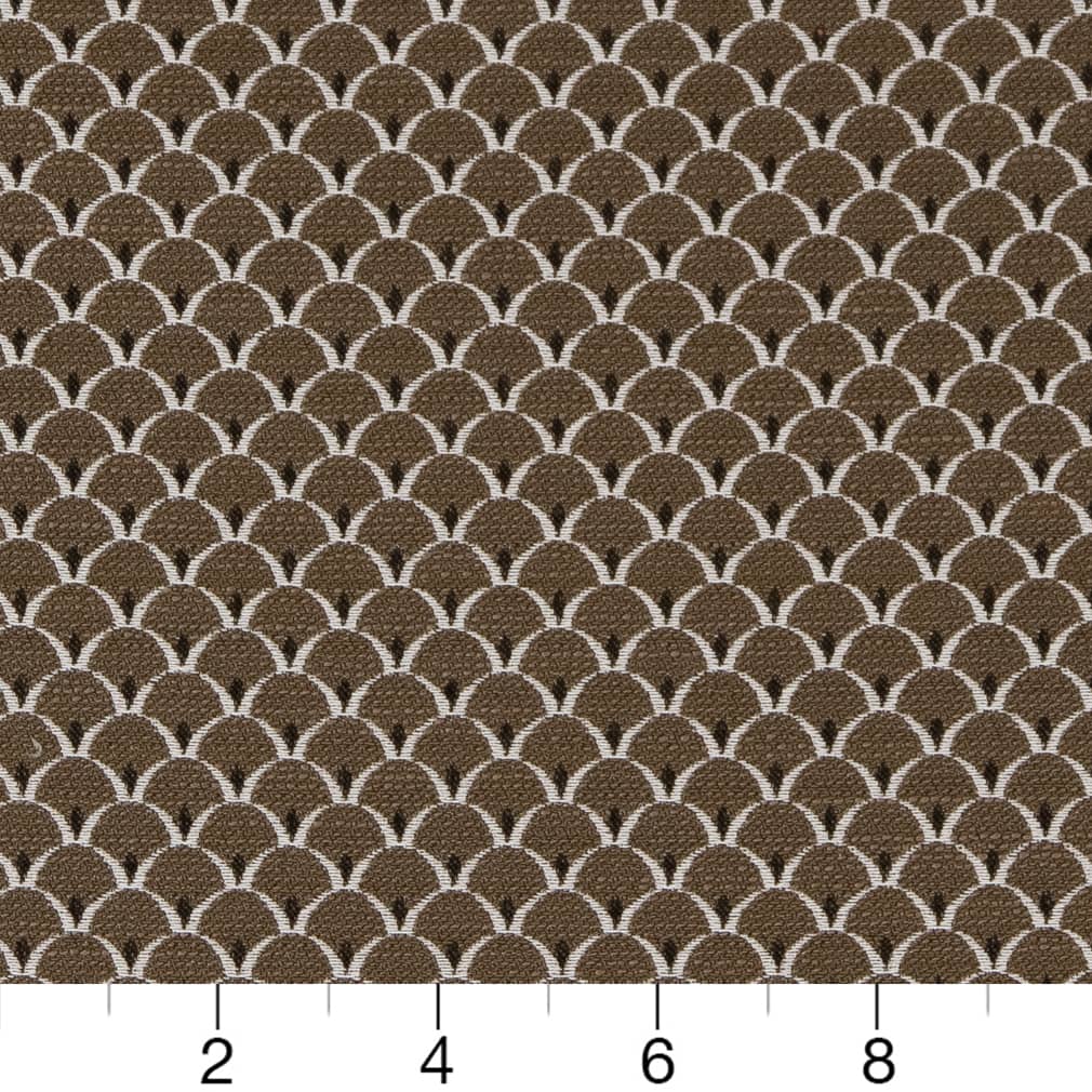 D2148 Small Scale Truffle Scales Brown Charlotte Fabrics