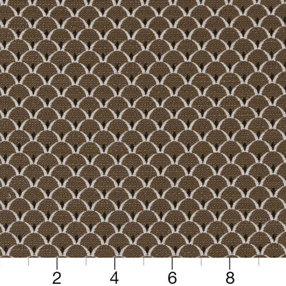 D2148 Small Scale Truffle Scales Brown Charlotte Fabrics