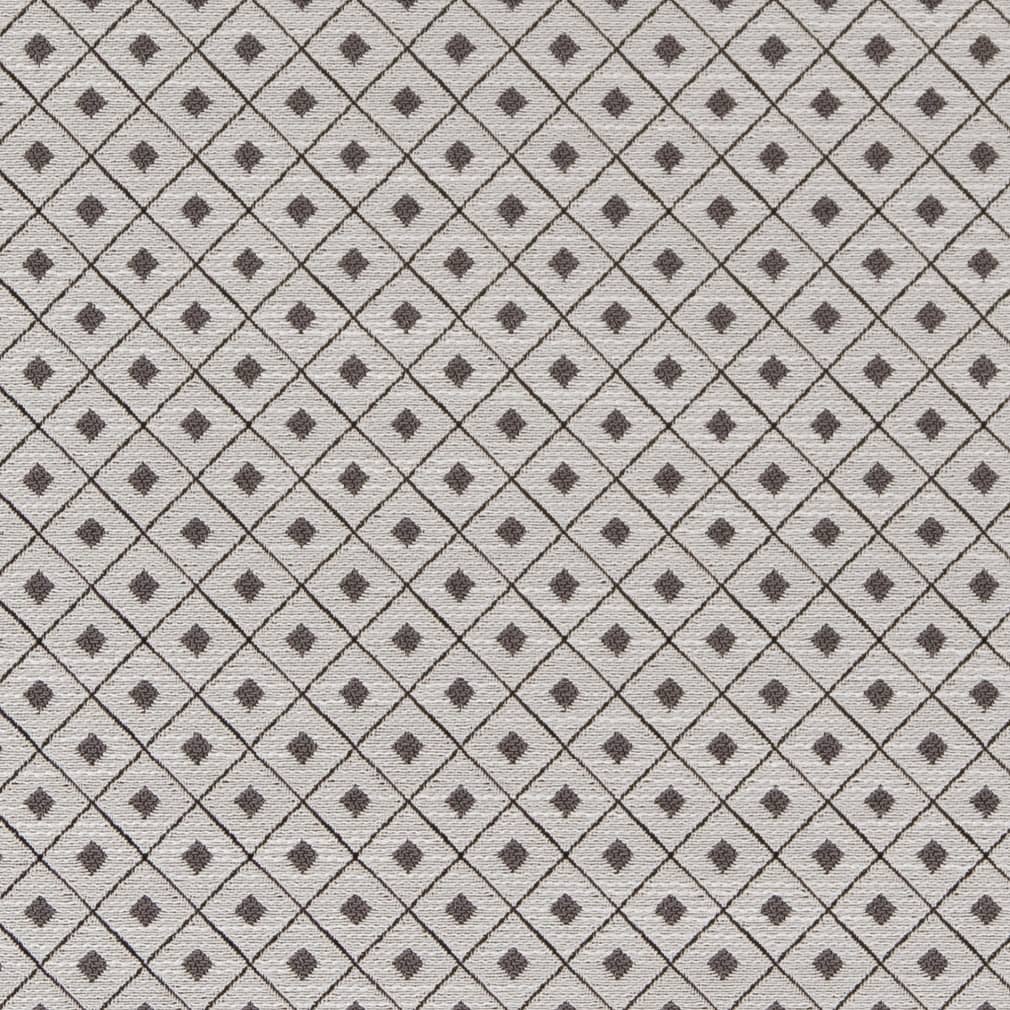 D2150 Diamonds,Small Scale Charcoal Diamond Grey & Silver Charlotte Fabrics