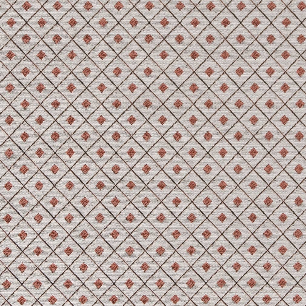 D2151 Diamonds,Small Scale Salmon Diamond Coral & Peach Charlotte Fabrics