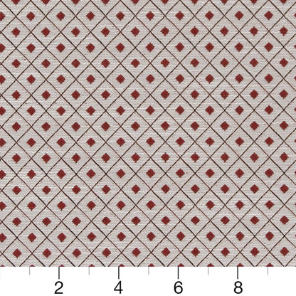 D2152 Diamonds,Small Scale Ruby Diamond Red & Burgundy Charlotte Fabrics