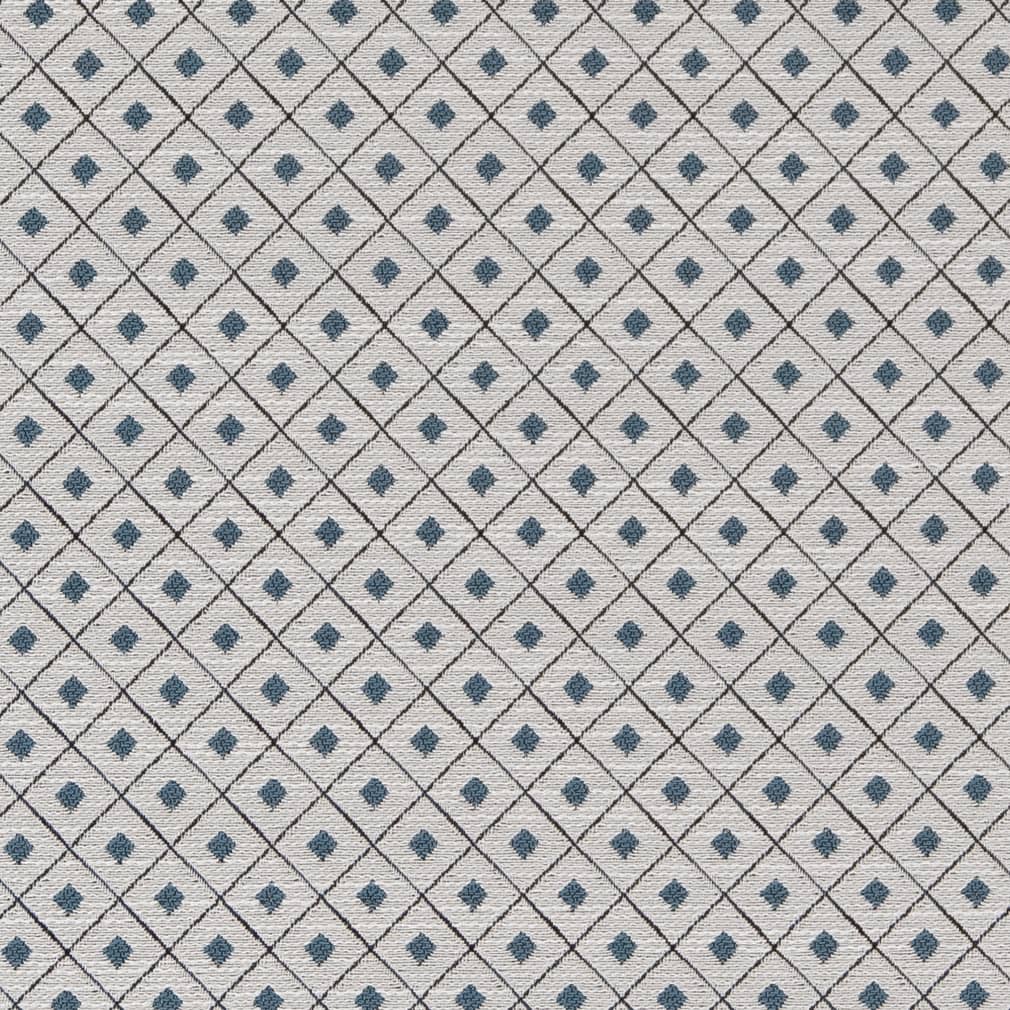 D2153 Diamonds,Small Scale River Diamond Blue Charlotte Fabrics