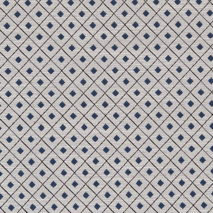 D2154 Diamonds,Small Scale Wedgewood Diamond Blue Charlotte Fabrics